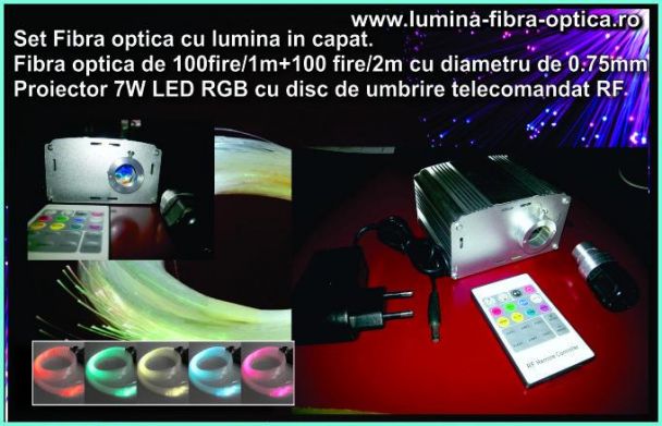 Kit 10W RGB RF si 100 fire/3m + 100fire/2m